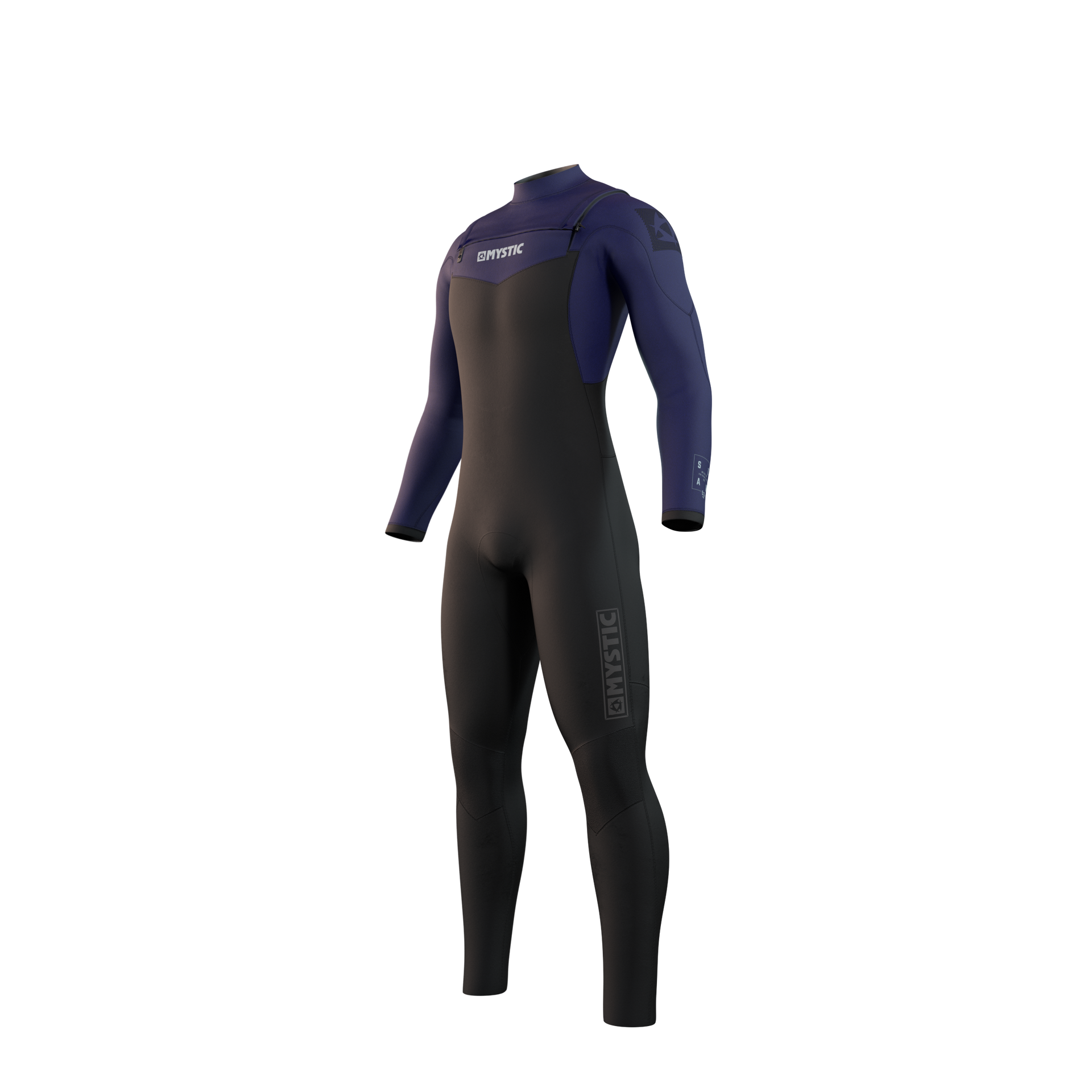 Mystic Star Fullsuit 5/3mm Double Fzip Men blue, front view