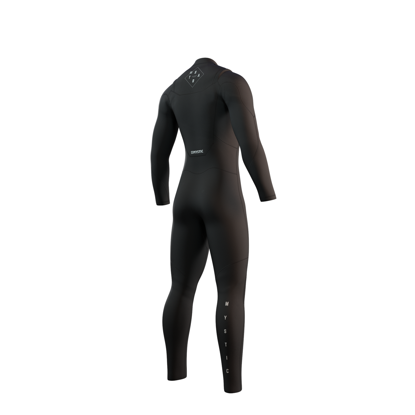 Mystic Star Fullsuit 5/3mm Double Fzip Men black, back view