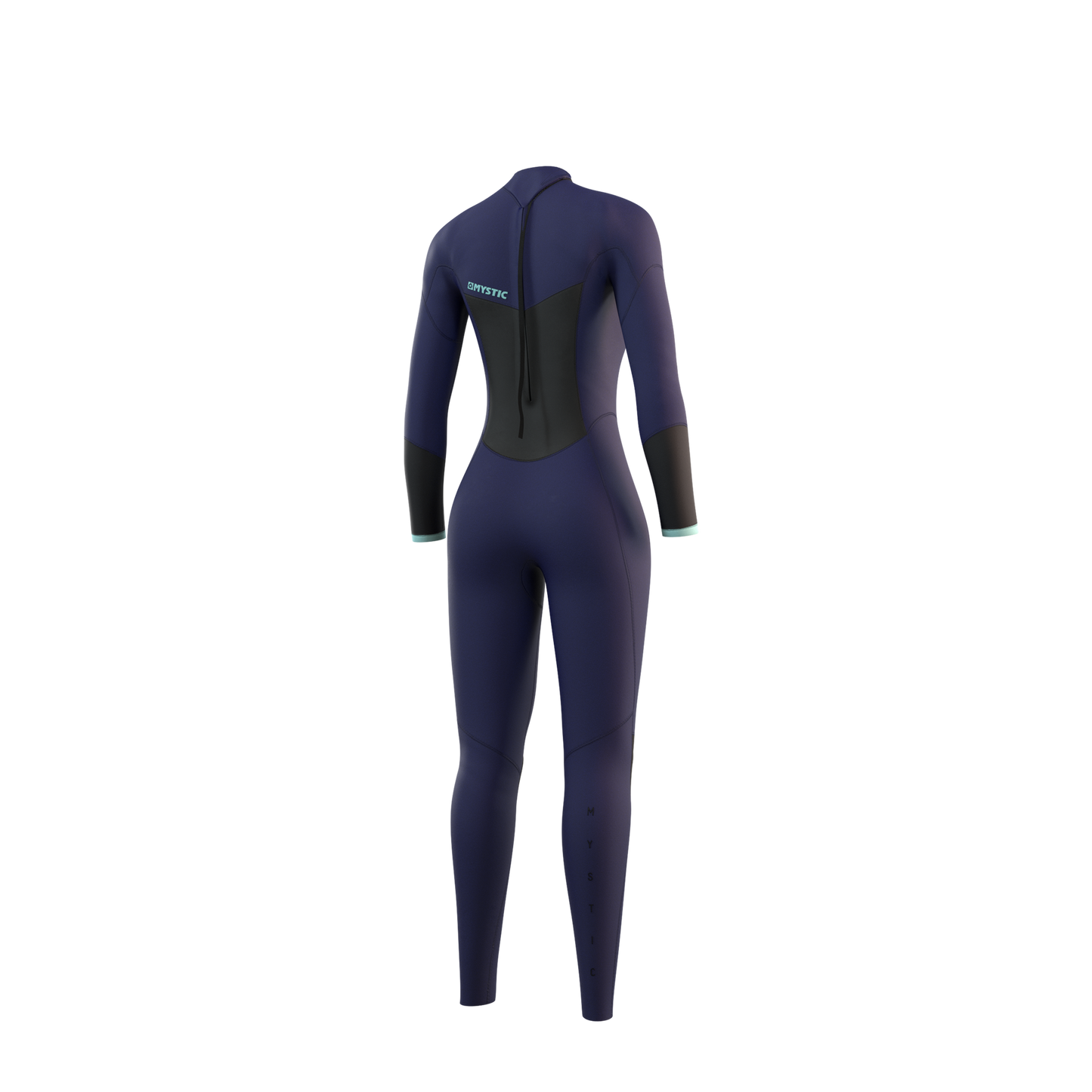 Mystic Star Fullsuit 3/2mm Bzip Women blue, back view