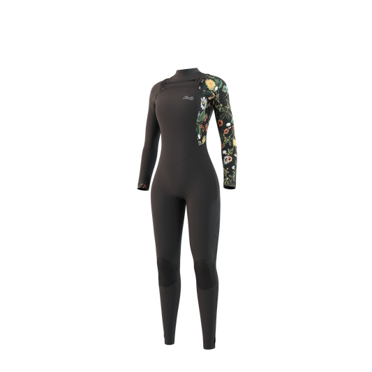 Mystic Jayde Fullsuit 5/4mm Double Fzip Women Black, front view