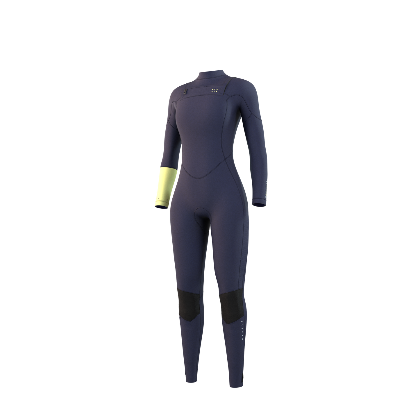 Mystic Dazzled Fullsuit 5/3mm Double Fzip Women blue, front view