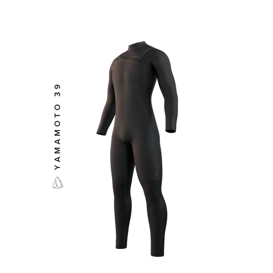 Mystic Majestic Fullsuit 5/4mm Fzip 2023 black, front view