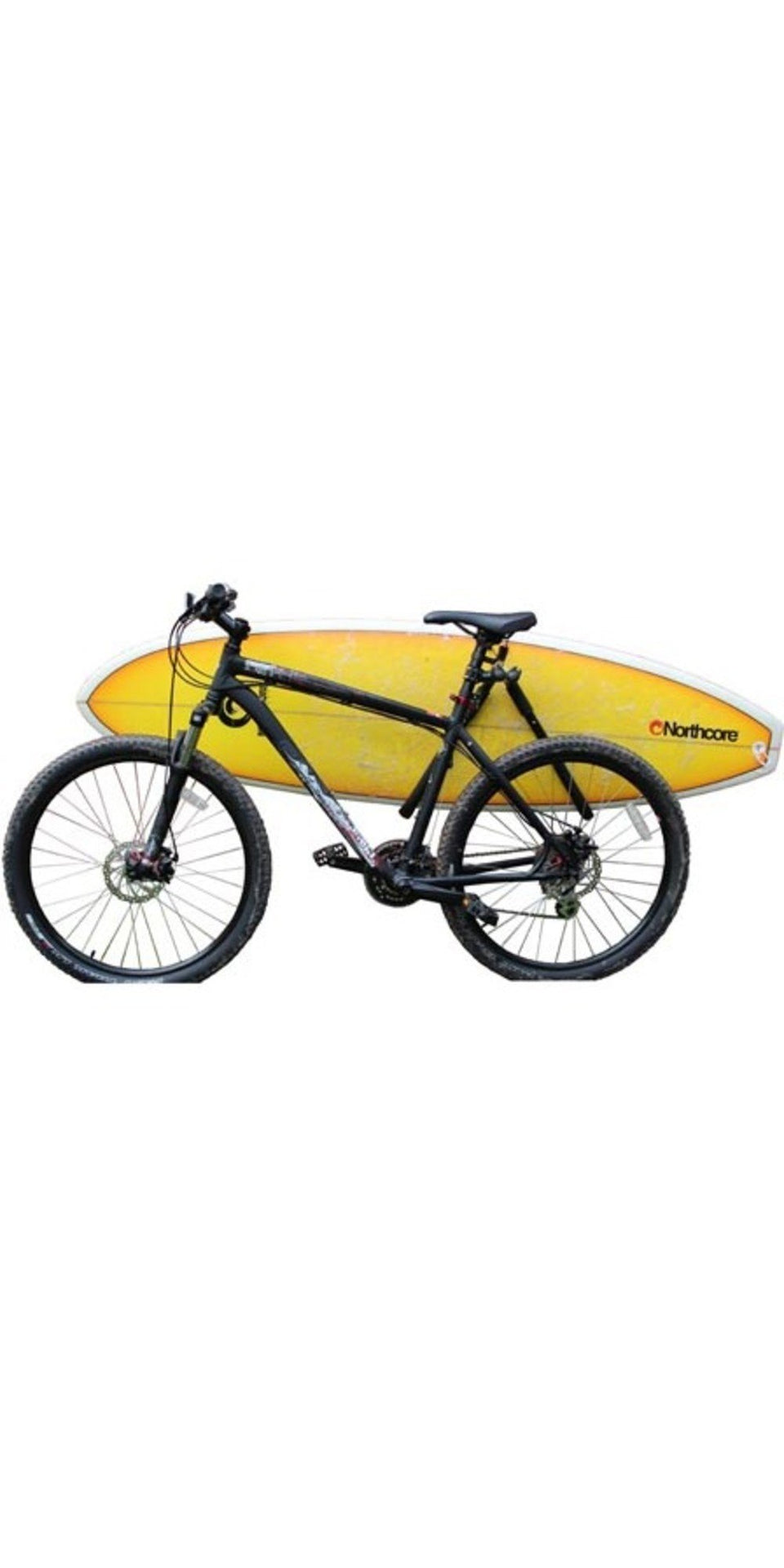 Lowrider bike board carry rack