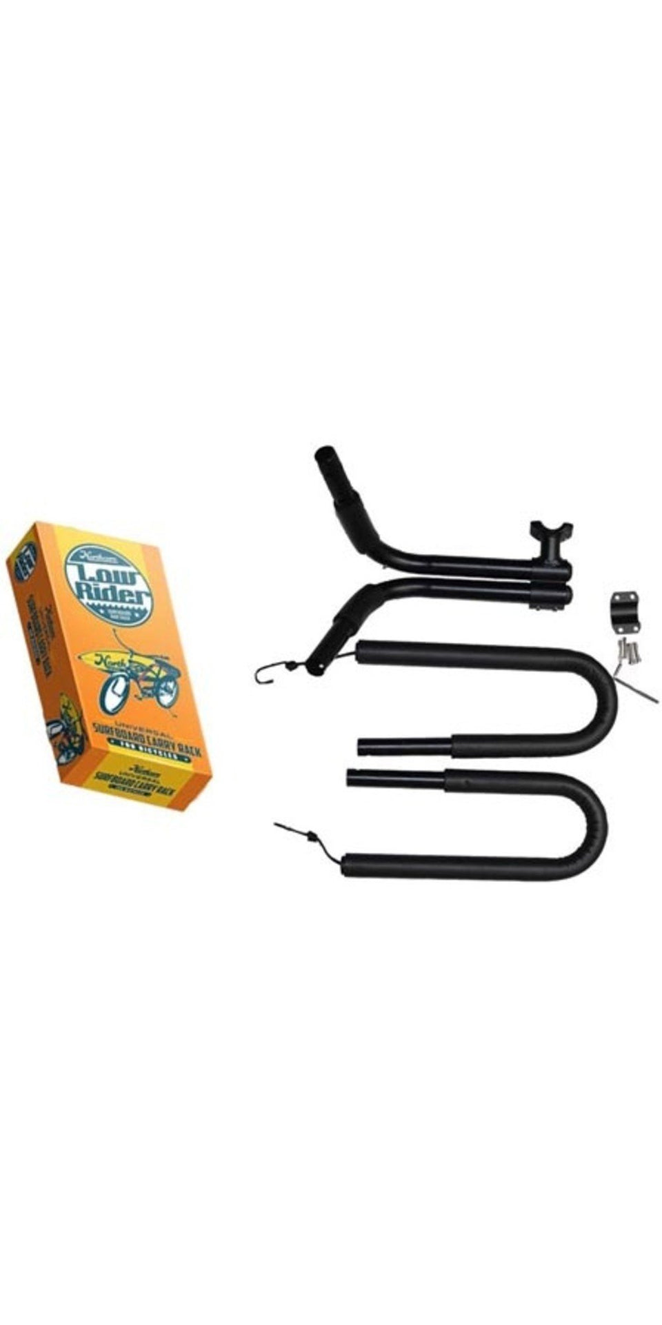 Lowrider bike board carry rack